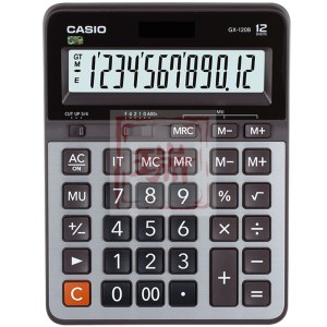 卡西欧CASIO GX-120B 商务计算器 超大型机 灰色