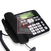 飞利浦（PHILIPS） CORD118商务型 一键拨号电话机座机电话办公固定电话机 HCD9669(118)TSD 黑色