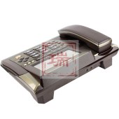 美思奇 MSQ 605 电话机 有线座机 固定电话 办公商务 座式 欧式 咖啡色