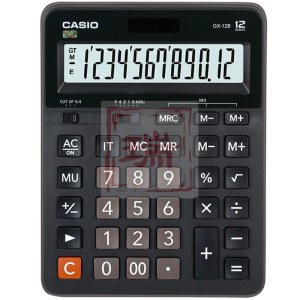 卡西欧CASIO GX-12B 商务计算器 超大型机 黑色